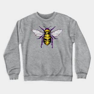 Pop Art Bee Portrait Crewneck Sweatshirt